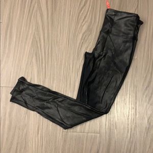 Faux leather leggings
